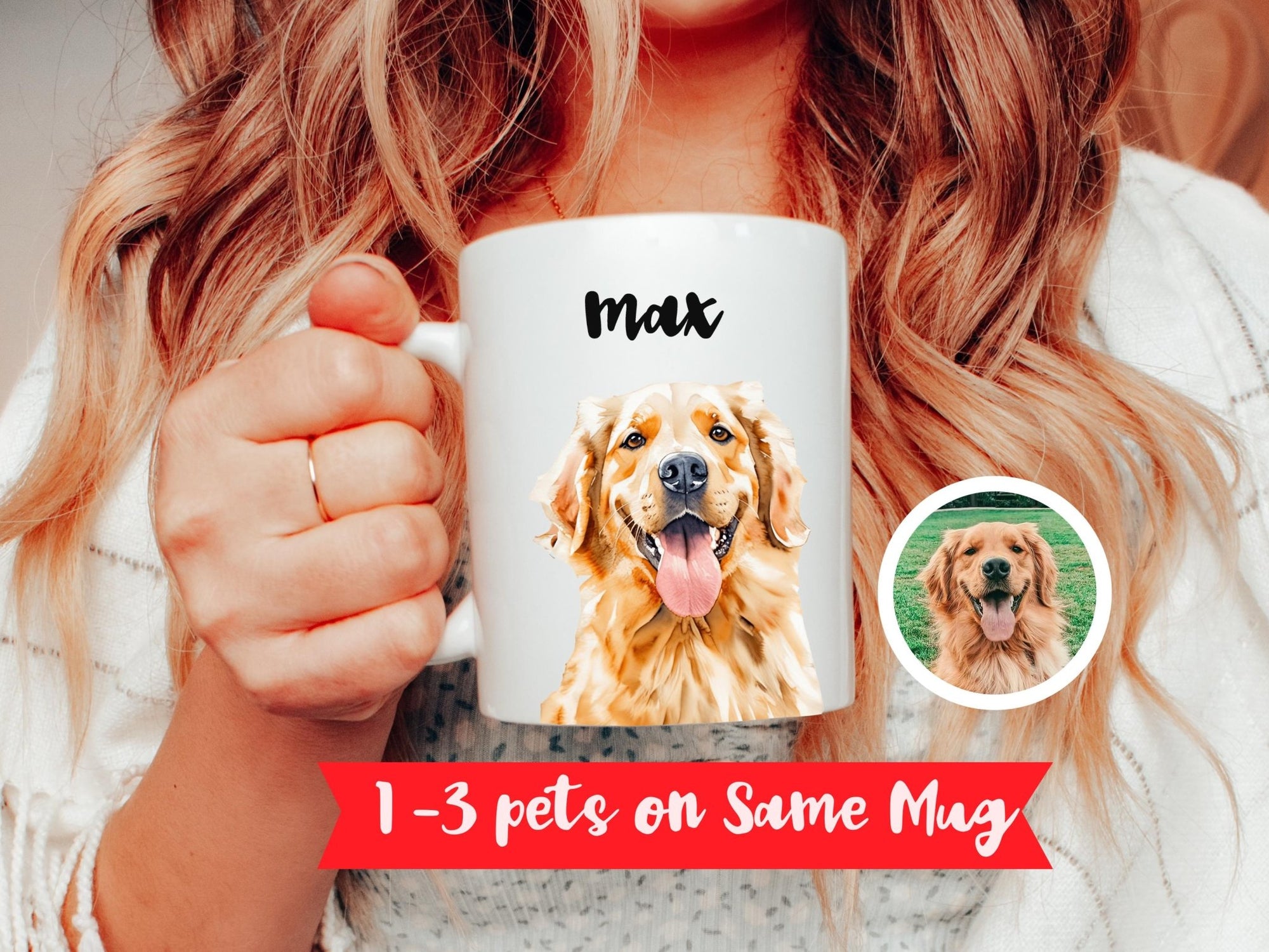 Custom Pet Portrait Coffee Mug – Unique Gift! - PET SKETCH STUDIO