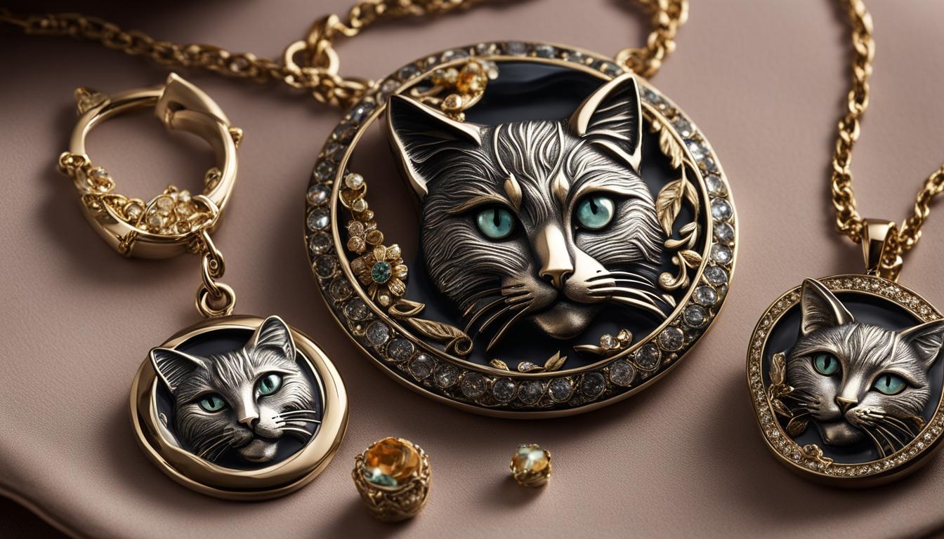 Elegant Feline Accessories: Cat Portrait Jewelry - PET SKETCH STUDIO