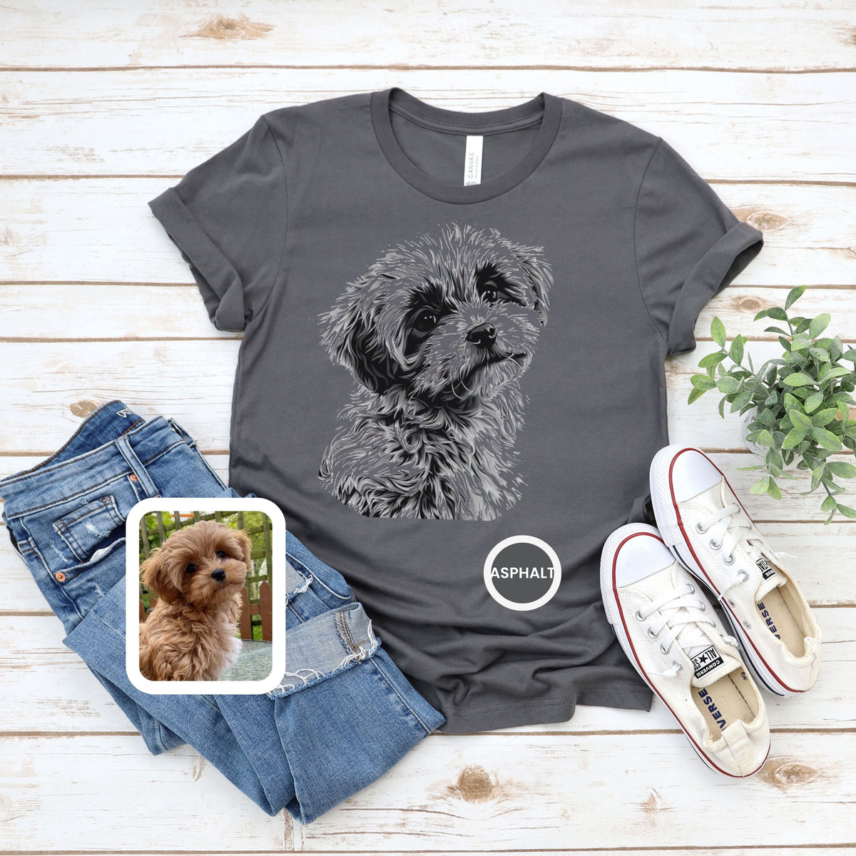 Custom Pet TShirt | Pocket &amp; Full Front Design