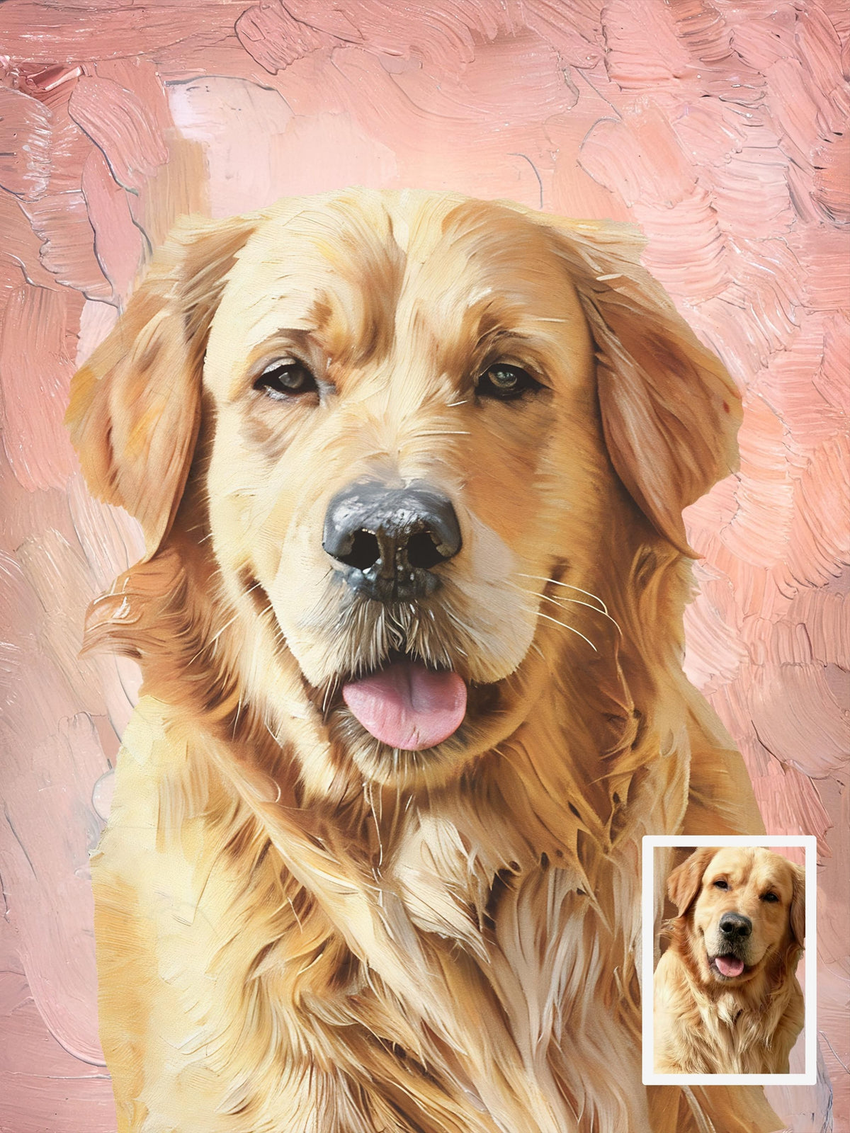 Custom Pet Portrait Oil Painting
