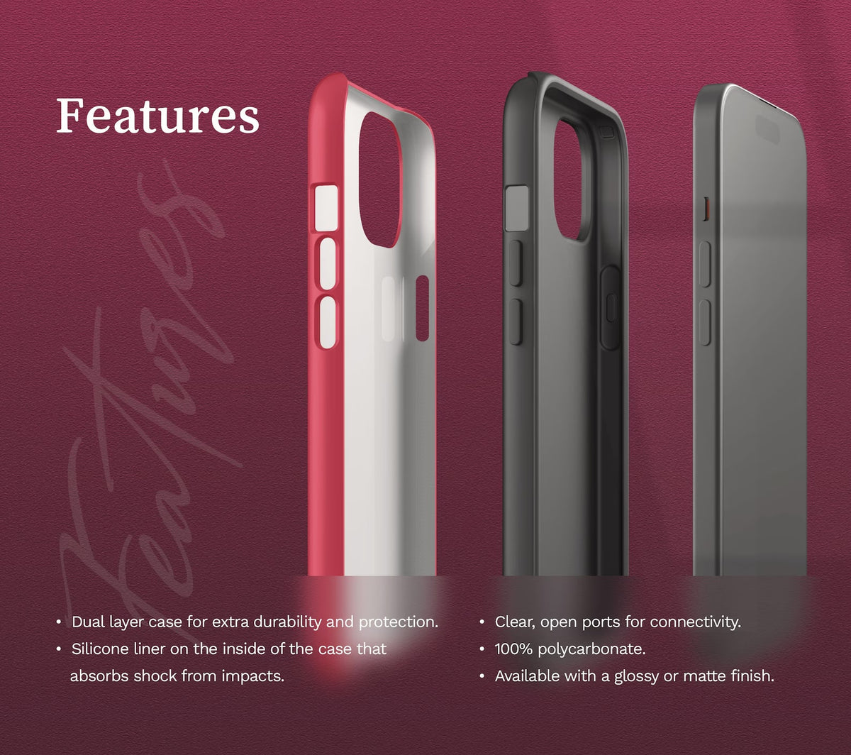 Pet Portrait Phone Tough Cases