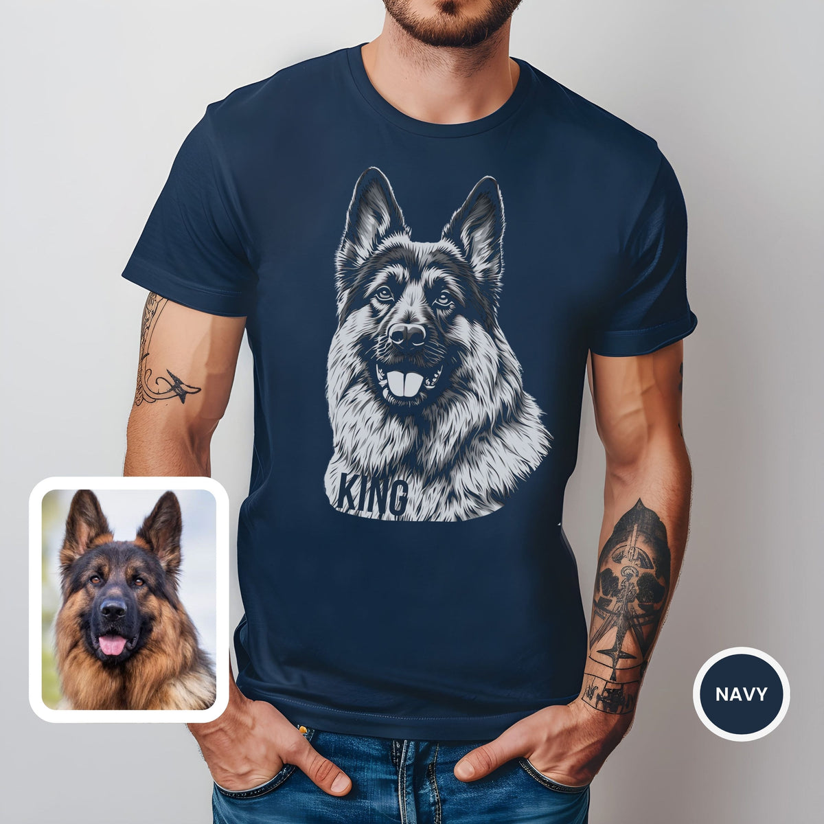 Custom Pet TShirt | Pocket &amp; Full Front Design