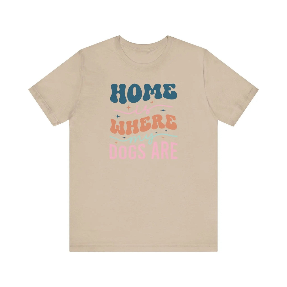 Home is Where my Dogs are Retro T - Shirt - PET SKETCH STUDIO