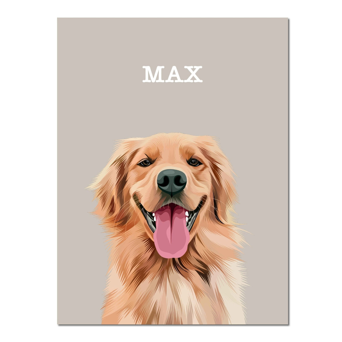 ONE Pet Portrait (Unframed) - PET SKETCH STUDIO