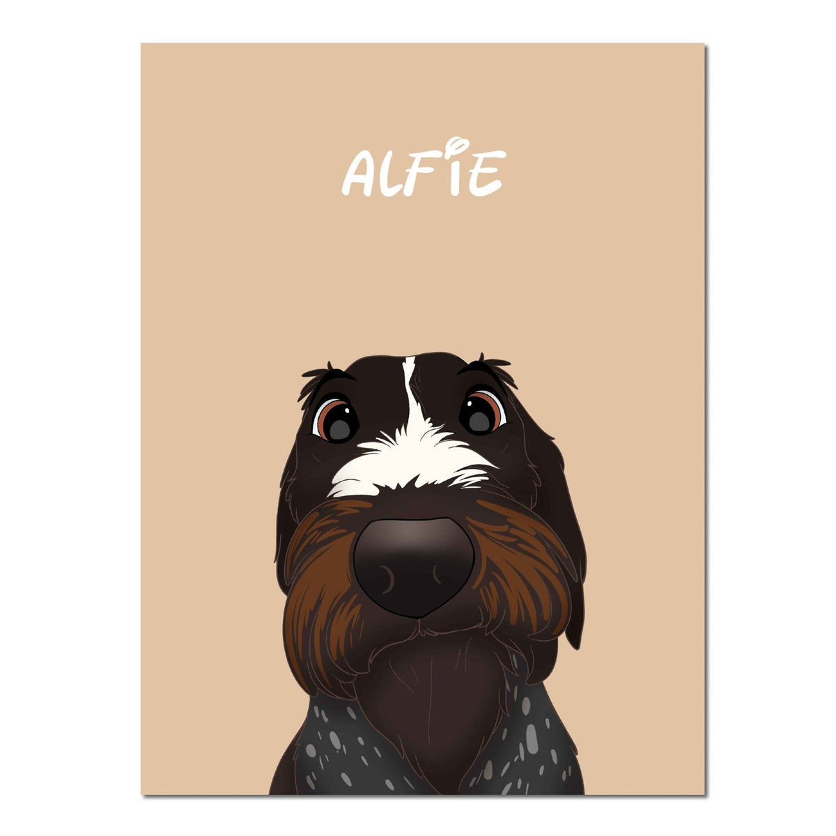 ONE Pet Portrait (Unframed) - PET SKETCH STUDIO