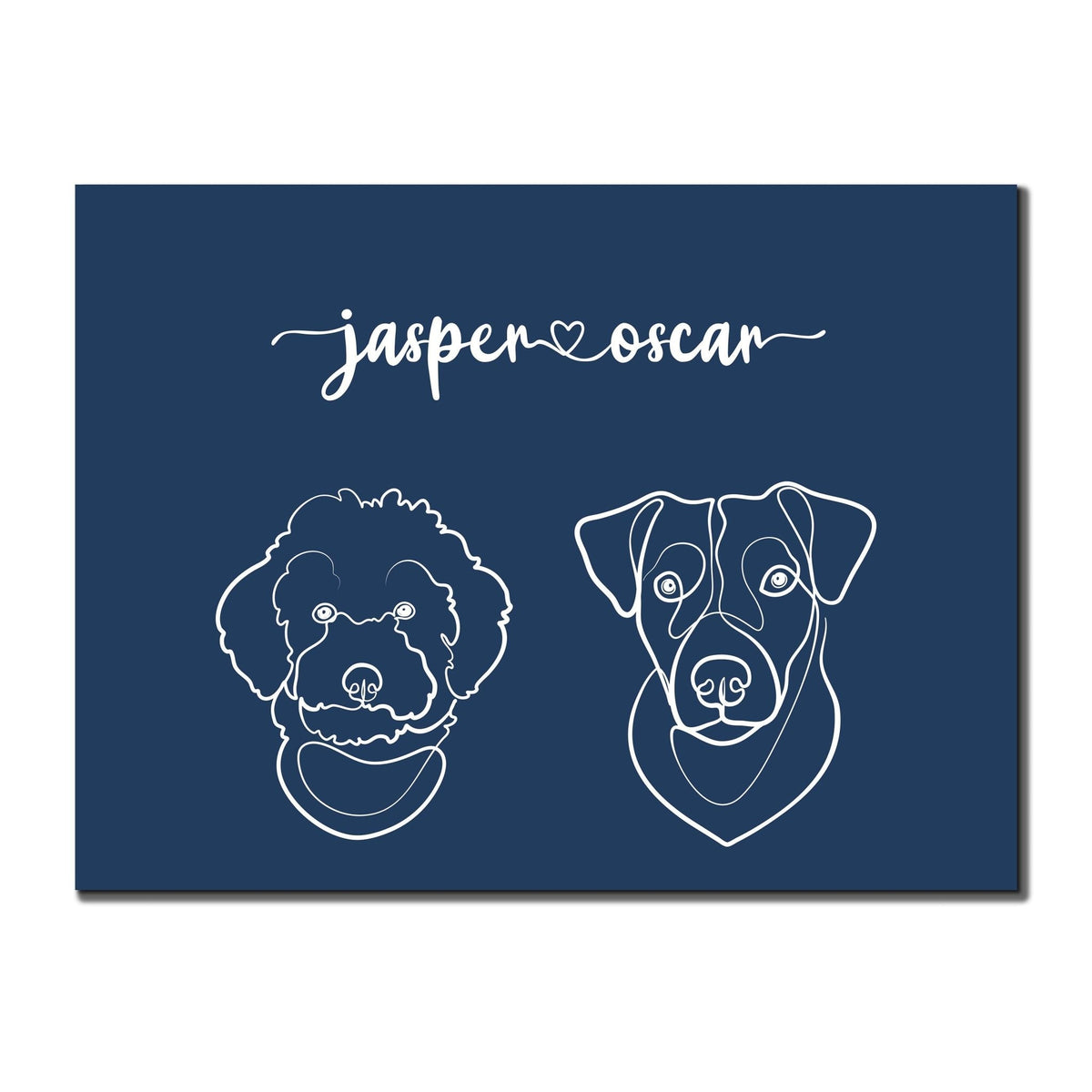 TWO Pet Portrait (Unframed) - PET SKETCH STUDIO